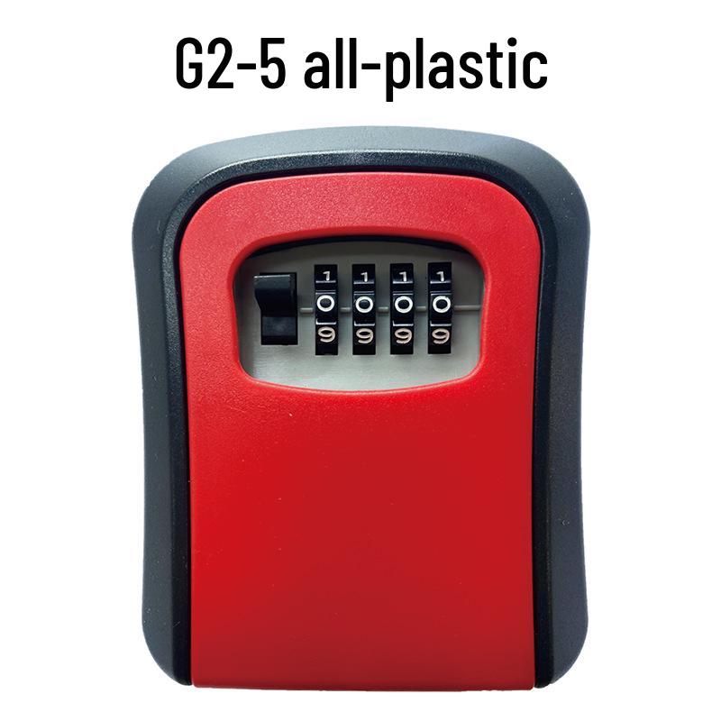 Temporary Key Storage Box for Construction Sites and Dorms with Anti-Theft Lock and Peephole