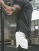Men's Double-Layer Quick-Dry Sport Shorts for Fitness, Running & Basketball