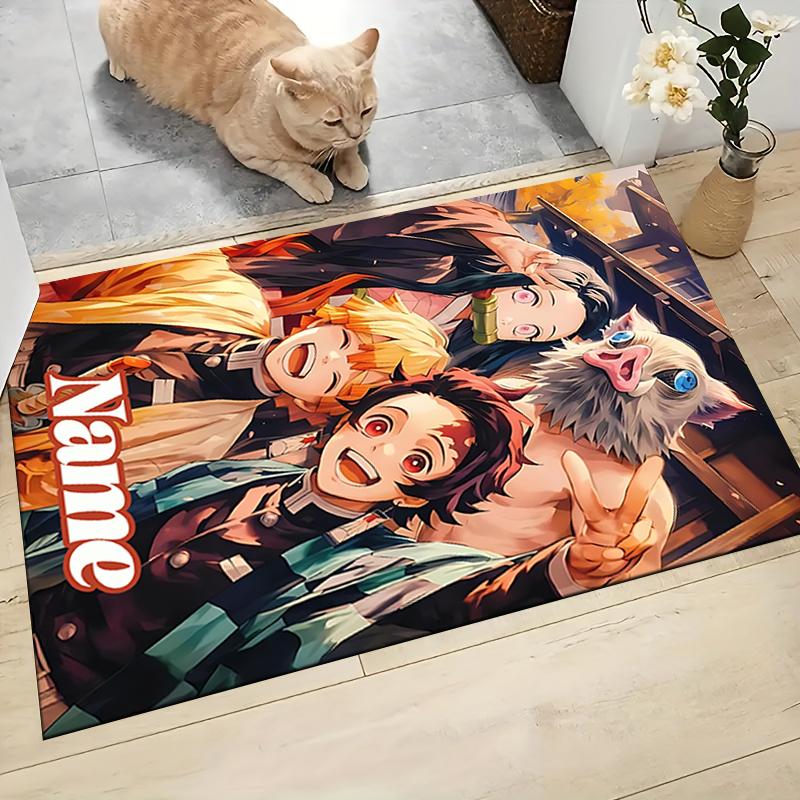 Custom Name Unicorn Fantasy Adventure Carpet Rug Customizable Soft Washable Anti-Slip Home Living Room Sofa Mats Personalized Rug. 0909180