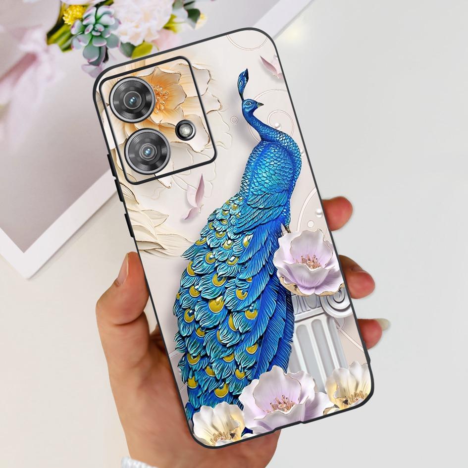For Motorola Edge 40 Case Moto Edge 40 Neo 5G 2023 Cover Stylish Pattern Soft Slim Black Fundas For Moto Edge40 Edge40Neo Bumper