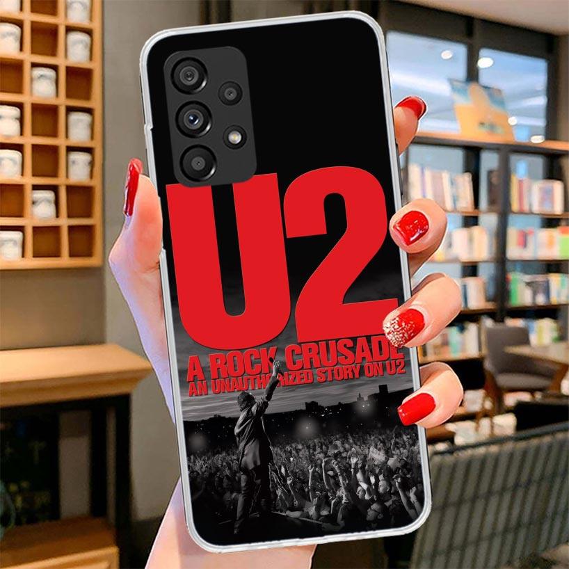 

Чехол для телефона Band U-U2 Rock для Samsung Galaxy A12 A22 A32 A52 A72 A02S Чехол для телефона Note 20 Ultra 10 S10 Plus A51 A71 A50S A20S A10 Samsung A52