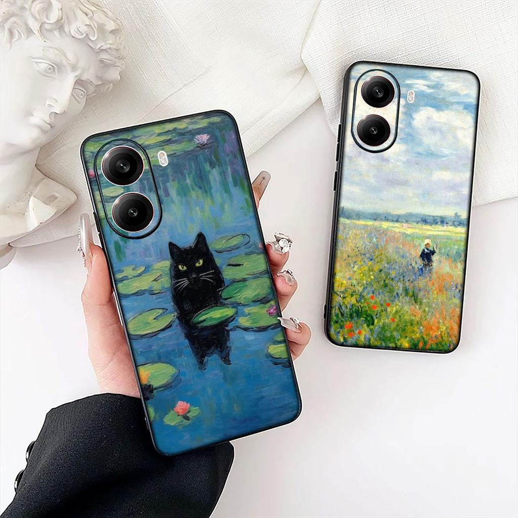 Claude Monet Impressionism Painter Phone Case for OPPO A40 A60 A80 A38 A18 A17 A16 A78 A79 A54 A25 A57 4G 5G Cover Casing