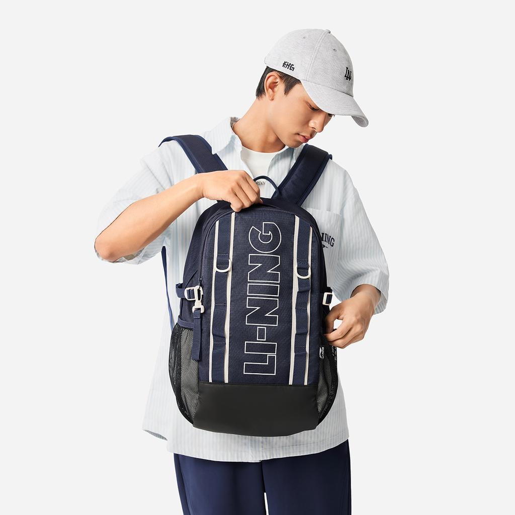 Li Ning Polyester Backpack Unisex Sailor Blue ABSV013-3