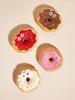 Durable Donut Dog Toy with Squeaker - Bite-Resistant and Entertaining