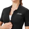 Santic Women's Short Sleeve Cycling Jersey, Summer Cycling Wear, Black, Size L