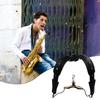 Sax Chest Strap for Beginner, Double Shoulder Saxophone Straps Saxophone Harness Strap, Padded Saxophone Shoulder Strap