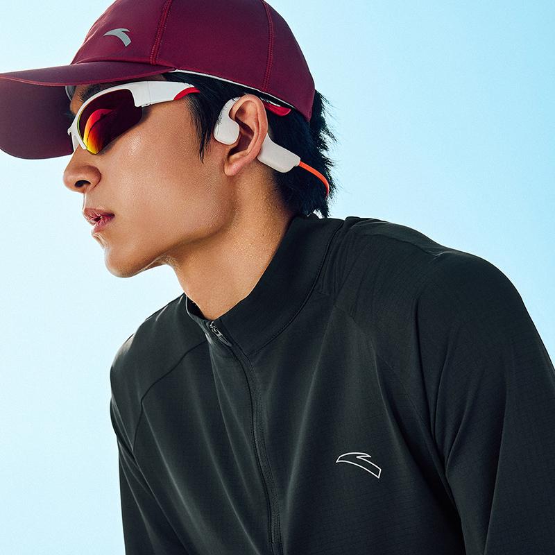 Anta Running Series Long Sleeve T-Shirt 2026 Spring Men tops Dark-Gray 952615402-5