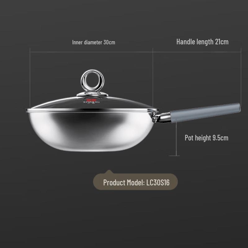 Sanhe 0-Coating Titanium Steel Wok