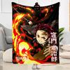 Demon Slayer: Rengoku Blankets Are Suitable for Living Rooms,making Them an Ideal Choice for Outdoor Travel and Gifts.