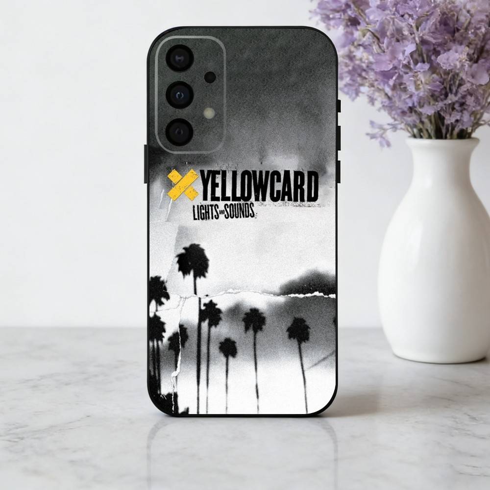 Rockin Y-Yellowcard Band phone Case For Samsung Galaxy A73,A72,A71,A70,A53,A52,A51,Others Soft Black Shell
