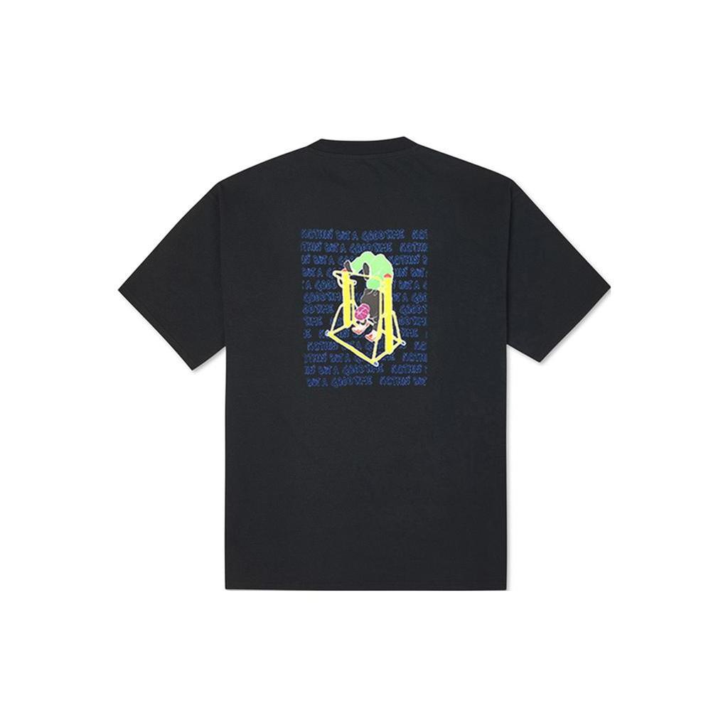 Converse Park Gym Graphic T-Shirt Asia Sizing 'Black' Men's 10023150-A02