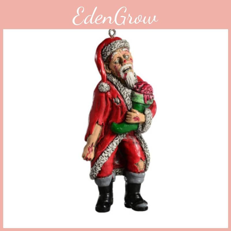 Acrylic Flat Horror Santa Claus Decoration For Halloween Christmas Prop Party