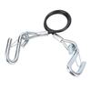 Trailer Safety Towing Cable With S Hook 3500lbs Load Bearing 27.6in Maximum Extension Length Spring Towing Rope For RV