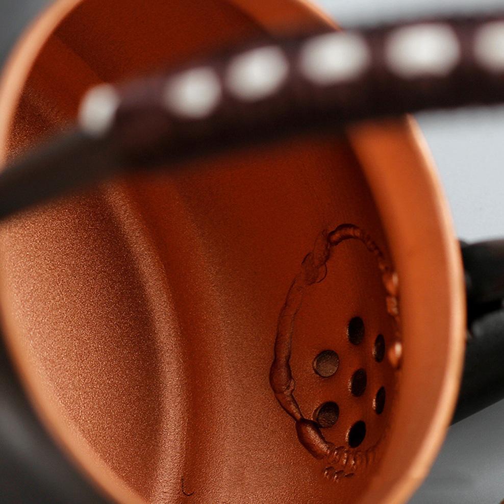 1300ML Red Copper Teapot Uncoated Roasted Black Pure Copper Boiling Water Kettle Retro Style Kung Fu Tea Set