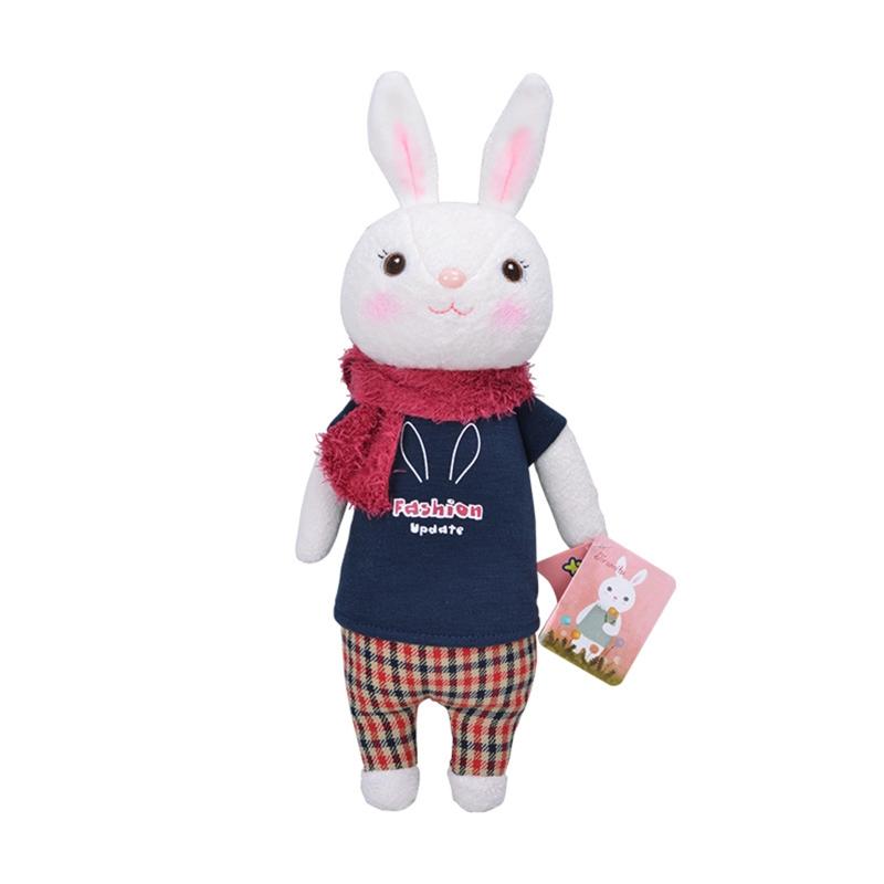 

37cm/14in Stuffed Rabbit Plush Toy Easter Bunny Figure PP Cotton for Doll Room Decoration Kid Emotion Appease House Orna 1