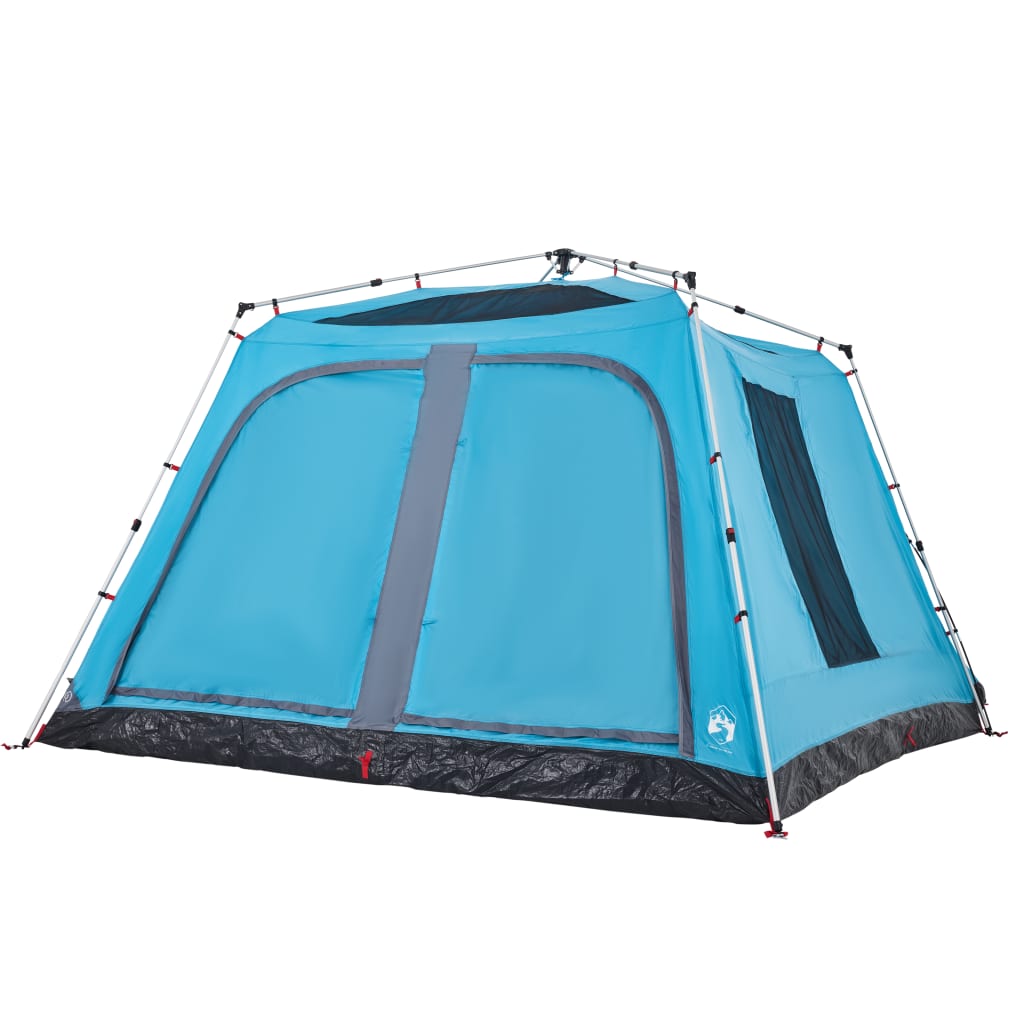 Family Tent with Porch for 9 Persons Blue Quick Release