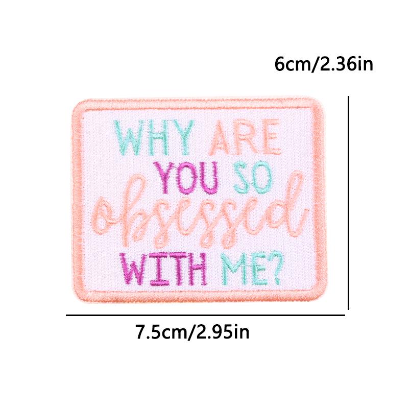 New Jackets Hats Diy Cartoon /Personalized Letter Slogan Embroidered Patches Iron On Patches For Clothing Thermoadhesive Patches