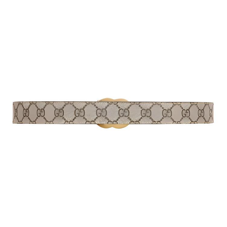 Gucci Gg Gürtel Doppeltes G Schnalle 1 Breite (Unisex) Ledergürtel 625839 92TLT 9769