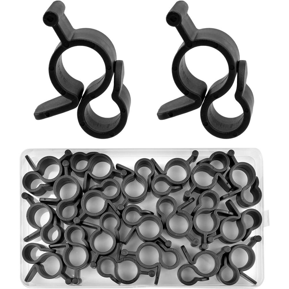 Pipe Strip Hooks, 20 Count, S-shaped RV Hooks, Awning Hooks, Camping Pipe Rail Accessories, Party Light Hooks For RV, Indoor And Outdoor Decorating