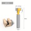 Set 3 Buc/Set Freze T-Slot Coadă 8mm Set Freze Router Bits Bit Gaură Cheie Freză T-Slot Șurub Hexagonal Pentru Lemn Unealtă Prelucrare Lemn