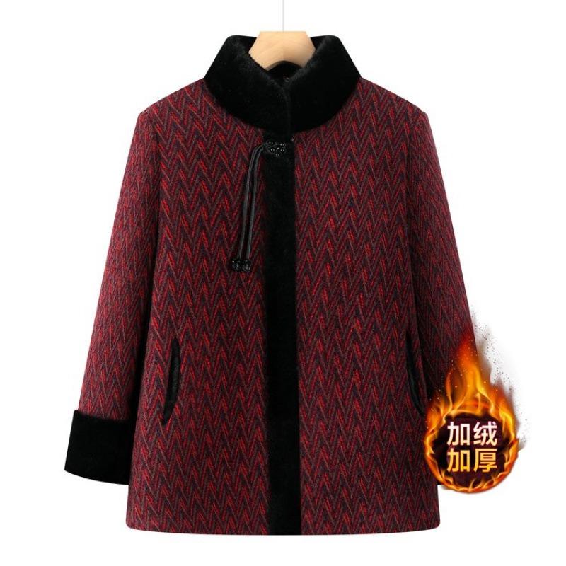 Winter fleece jacket stand-up collar top femininity winter clothing thickened warm clothes