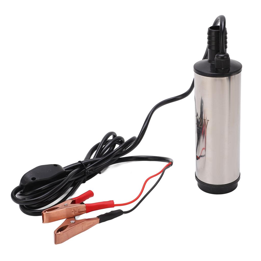DC 12V Mini Refueling Pump with Filter Stainless Steel Diesel Fuel Transfer Pump 45?50L