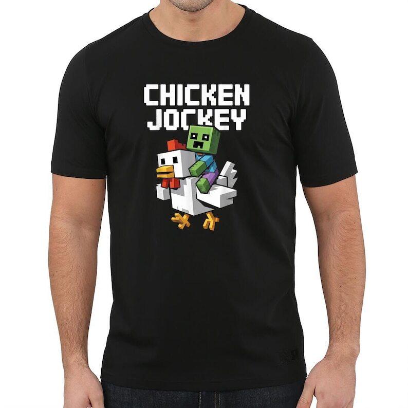 Chicken Jockey Shirt Funny Farm Animal Tee Perfect for Gamers amp; Animal Lovers Unisex T-Shirt XXL