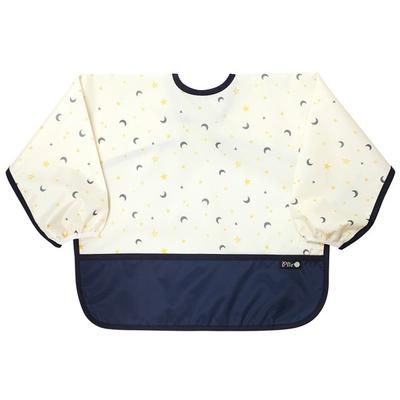 Pli? Baby's Color Matching Waterproof Long-sleeved Bib, 14 Byeoldal, 1 Piece, 1 Piece