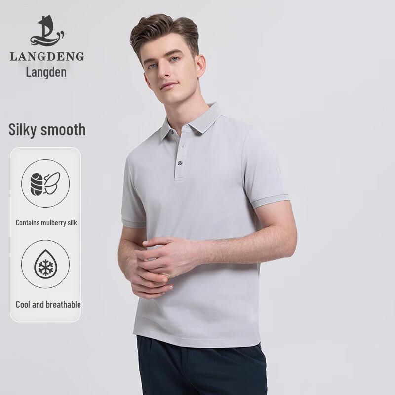 Langdeng Men s Summer Cool Touch Polo Shirt L （175/92A）
