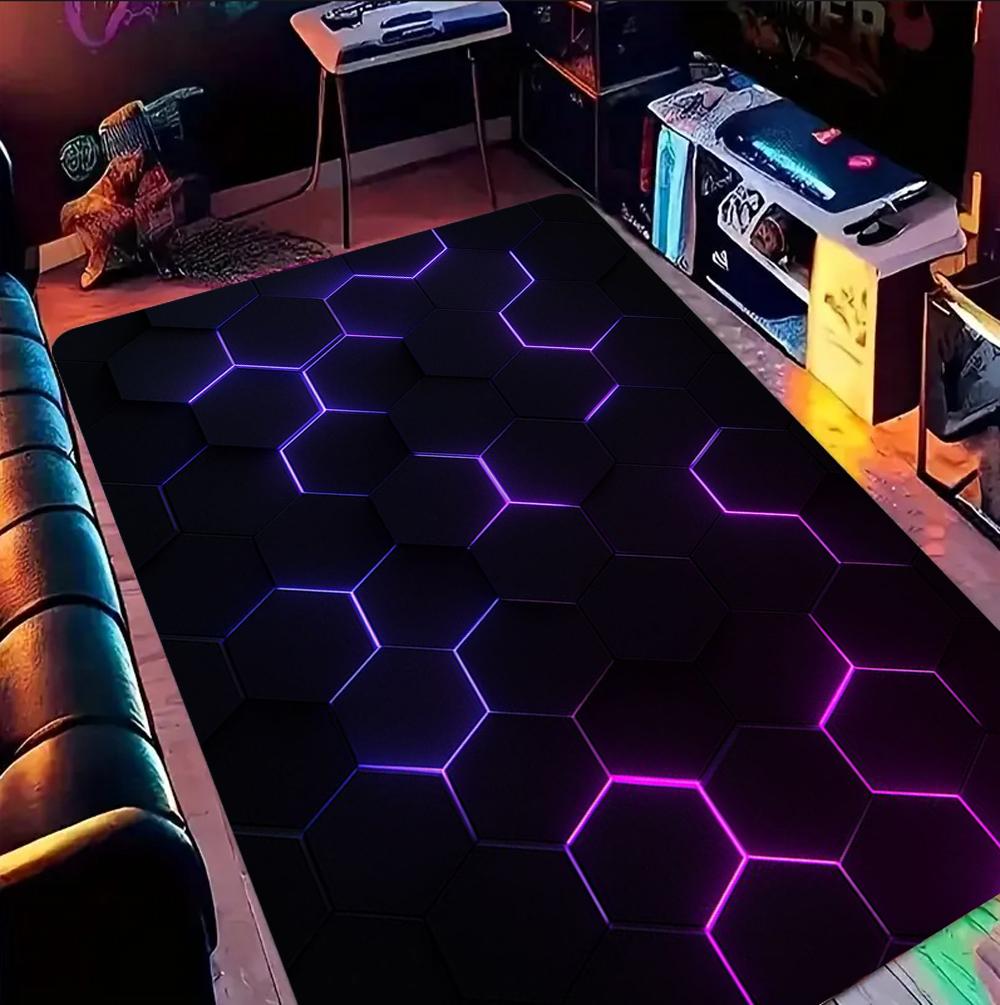 

Gamer Rug Gaming Rug,Game Rug Geometric Rug,Colorful Rug Play Room Rug Sport Rug Area Rug,Gaming Gifts Teen Room Decor Rug 40cm x 60cm