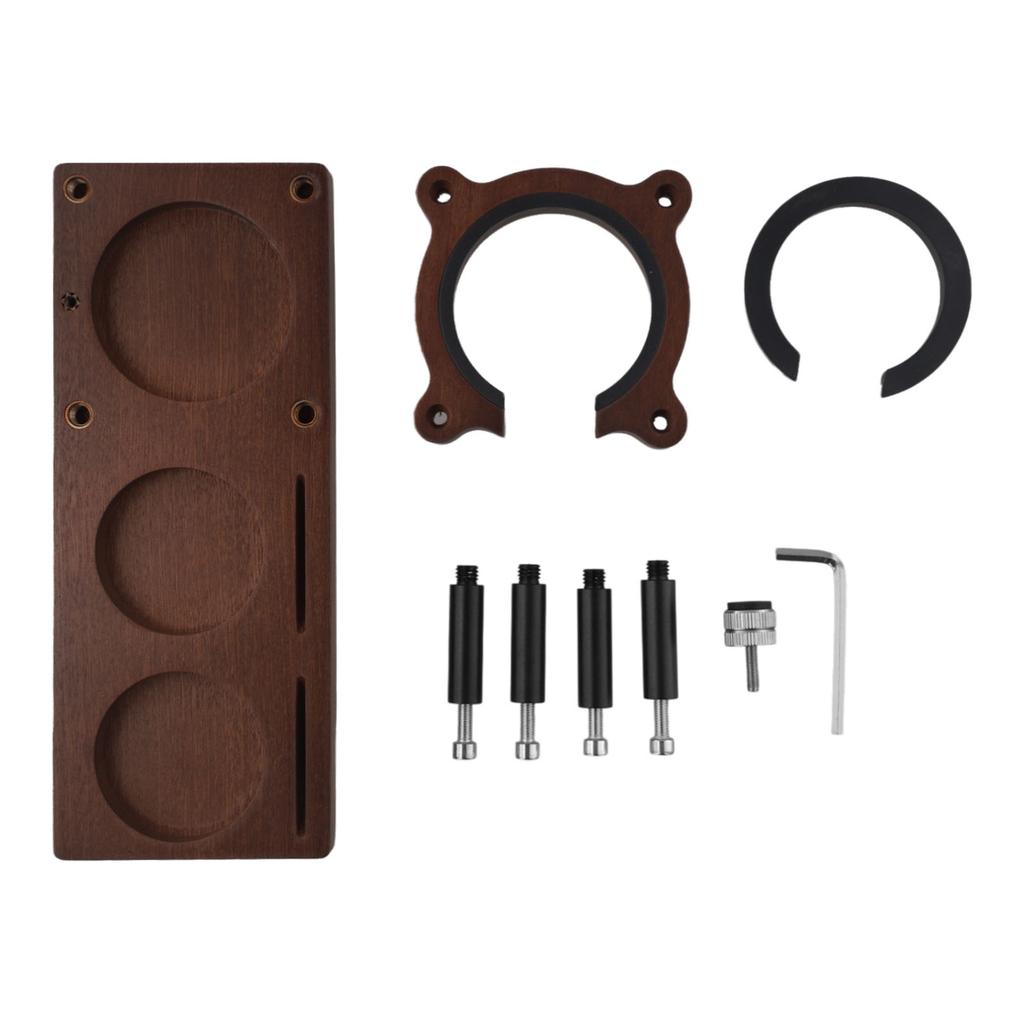 Espressomaschine Kaffeetamper Basis Verstellbar Holz Espresso Tamping Station Leichtes Design Kaffeetamper Basis