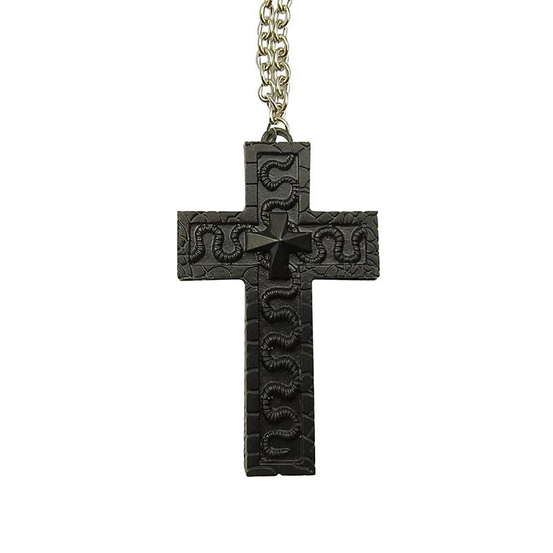 New Exquisite Silver Cross Pendant with Secret Compartment Retro Cross Shaped Necklace Fashion Design Pendant Necklace Jewelry