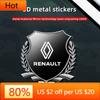 2026 Gorące Naklejki Wnętrza 3D Metalowy Błyszczący Znak Emblemat Naklejka na Bagażnik Okno Boczny Samochodu dla Renault Clio Megane Trafic