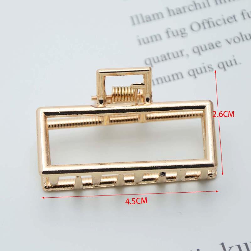INS Minimalist Metal Claw Hairpin: Small & Medium Retro Hair Clip for European & American Styles, Korean Headwear
