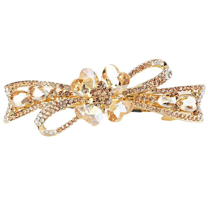 Lussuoso Fermaglio Medio per Capelli con Strass per Donna - Accessorio per Capelli in Cristallo