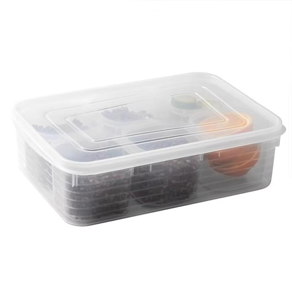 Divided Fresh-keeping Box Sealed Frozen Soup Box Portable Refrigerator Storage Box  Snack