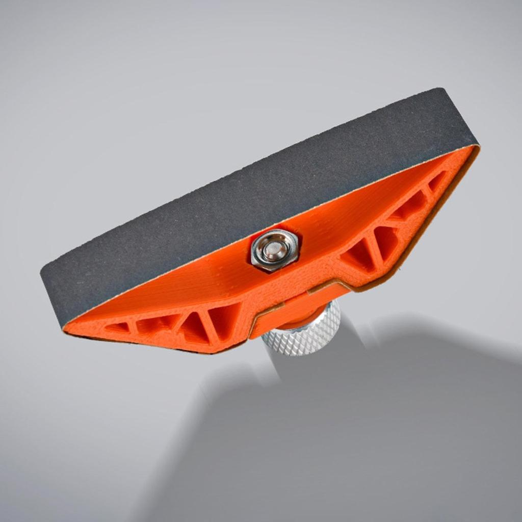 Handheld Curved Surface Polishing Tool Portable Manual Polisher For Ceramic Wooden Crafts With Ergonomic PP Handle