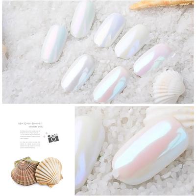 Polvo de perlas con purpurina para uñas, decoración de pigmentos para manicura