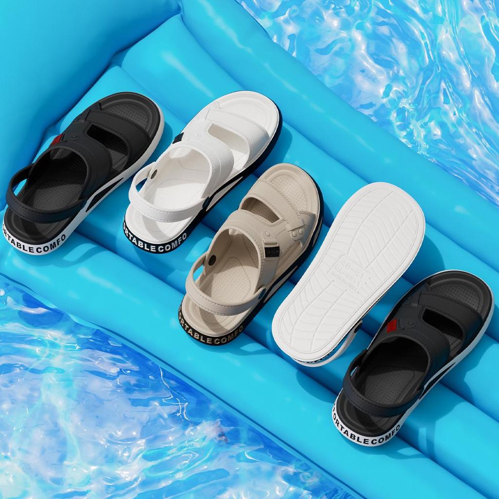 Summer Men Sandals Flat Soft Beach Sandals Fashion Comfortable Non-slip Sandals Lightweight Casual Men Sandals