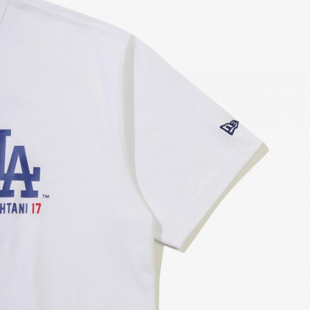New Era La Dodgers SignaTure T shirT whiTe