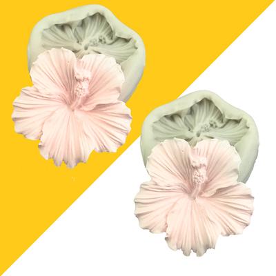 Hibiscus Shaped Diy Molds Fondant Moulds Chocolate Moulds Cake Decorating Gadgets Silicone Material Handmade Baking Accessories