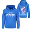Kids' Long Sleeve Loose Pullover Letter Print Drawstring Hooded Sweatshirt