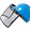1Pc Garden Grass Trimmer Safety Helmet Hat With Full Face Mesh Protective Mask For Logging Brush Cutter Forestry Protection