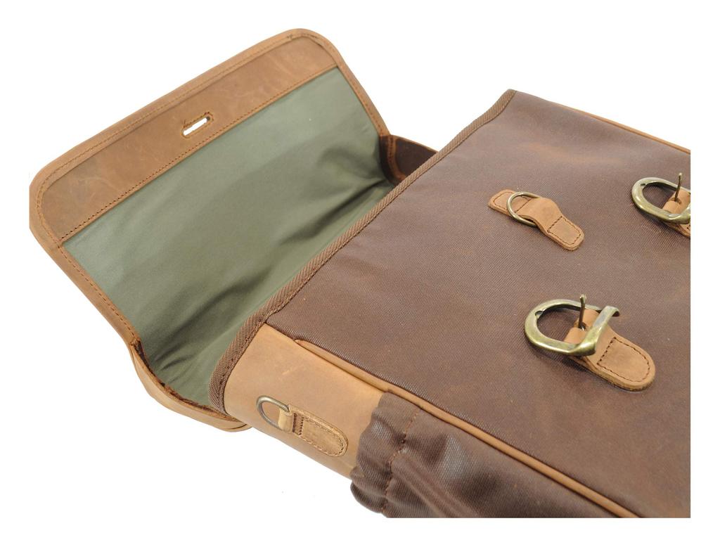 LONGRIDE Heritage Saddlebag Lid Flap Brown CUS131WBRO (12.5L)
