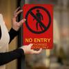 Vintage No Entry Authorized Personnel Only Sign Durable Metal Wall Mount Decorative Plaque for Home Bar Garden Cafe Restaurant