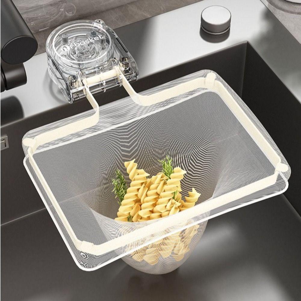 Multi-Purpose Kitchen Sink Filter Rack Suction Cup Food Drainer Shelf  Household