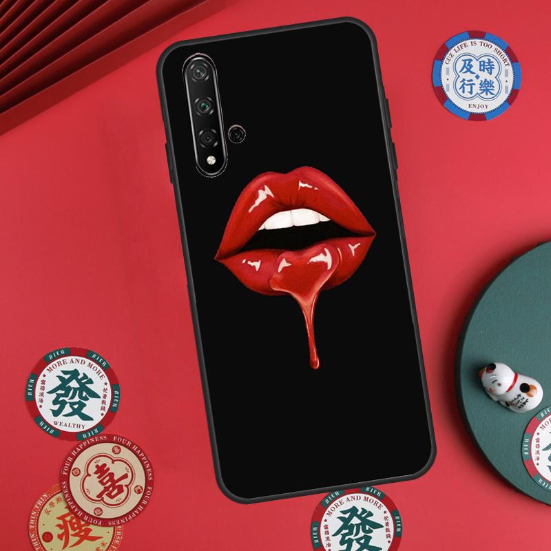 Sexy Lips KISS For Huawei Nova Y73 Y72 Y90 Y70 Y60 Y91 Y61 12s 12i 11i 8i 9 10 SE P40 Lite P60 P30 Pro Case