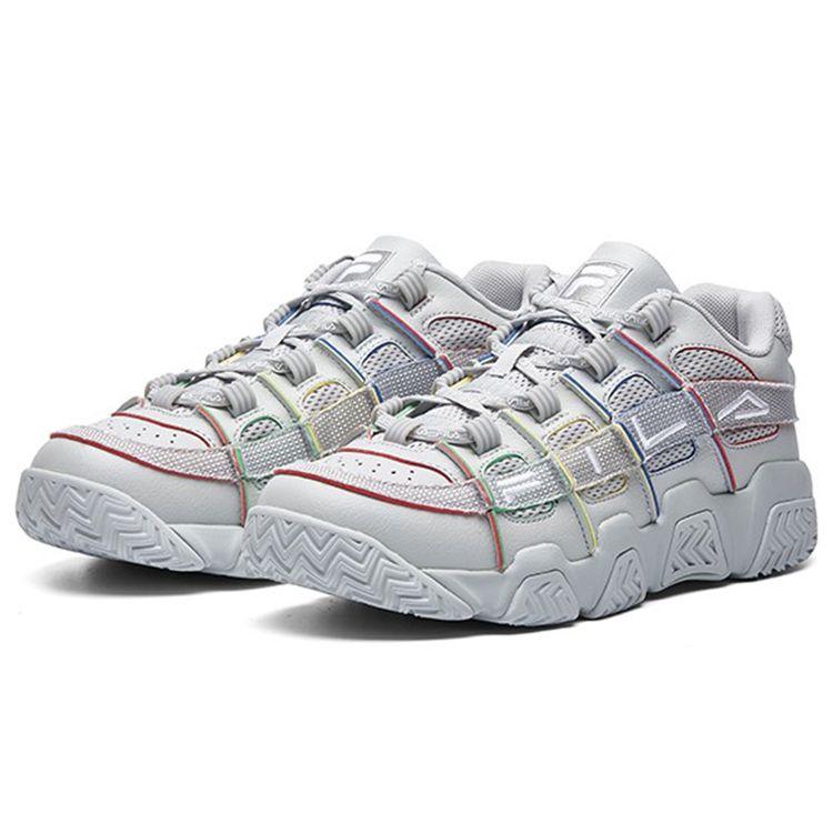 FILA Heritage Fht Series Versatile Comfortable Low-Top Retro Basketball Shoes Women sneaker Day-Rock-Gray T12W031205FLG