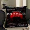 Rockband B-Bad O-Omens Kuddfodral Tum Gårdshusdekor Hem Prydnadskuddfodral för Soffdekorationer