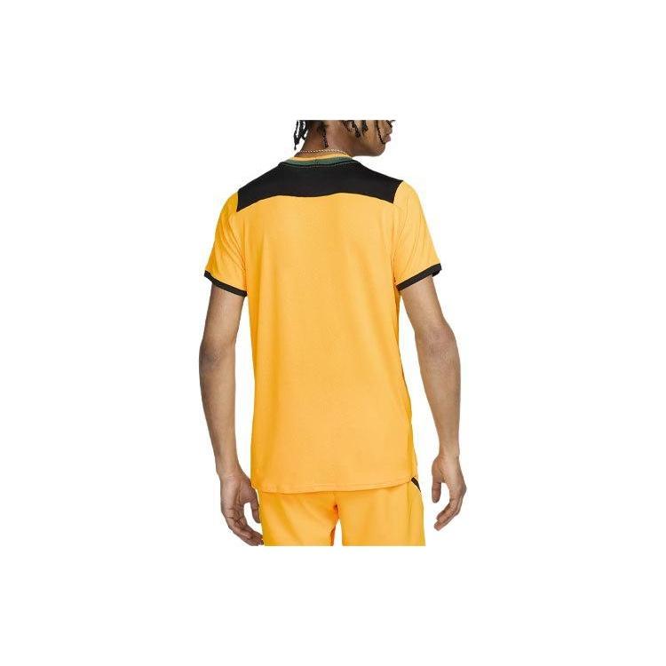 Nike Court Advantage Logo Color Block Round Neck Tennis T-Shirt Men Tops Laser-Orange FD5320-845